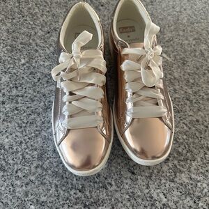 Kate Spade Rose Gold Metallic Sneakers
